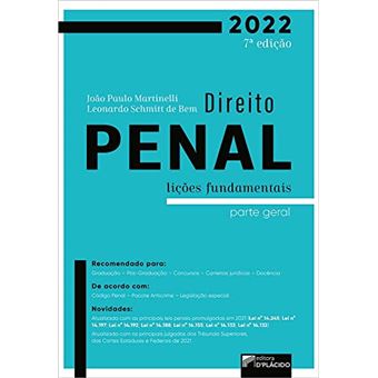 Direito Penal Parte Geral: Lições Fundamentais - 1
