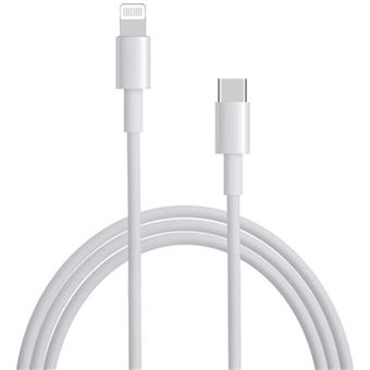 Cabo USB-C Lightning Yiou para iPhone iPad | 1 m - Branco - 1