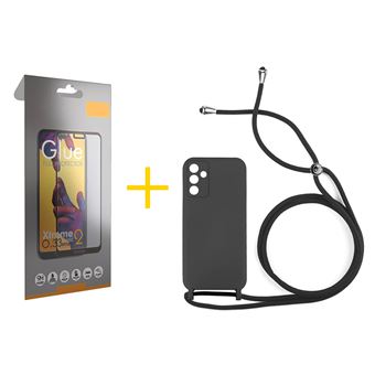 Pack 1 x Película de Vidro Temperado Full + Capa skyhe para Samsung Galaxy A05s 5G | Gel Rope | Preto - 1