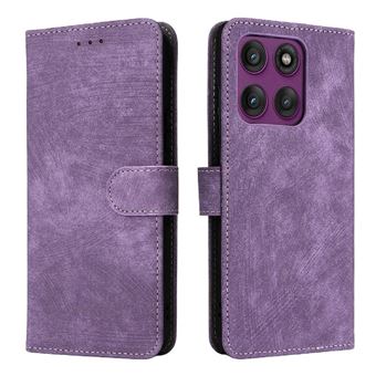 Capa ZURSANA para Motorola Moto Edge 60 Pro | Pele Sintética | Fecho Magnético | Compartimento para Cartões com Bloqueio RFID | Violeta - 1