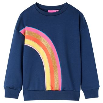 Sweatshirt para criança | vidaXL | azul-marinho 104 | 3 a 4 anos - 1