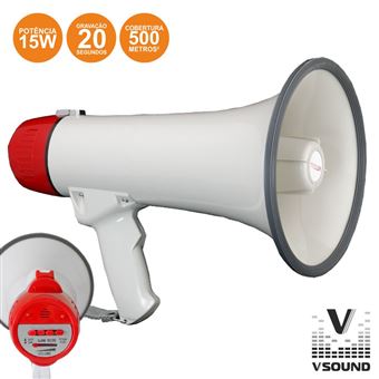 Megafone Vsound 15W ComGravação De Voz - 1