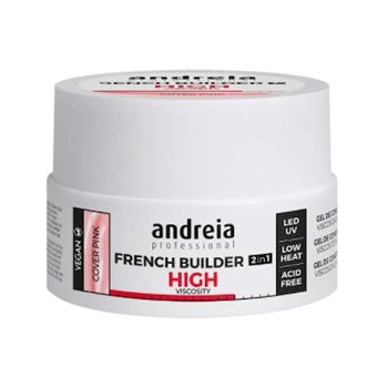 Gel Construção Andreia Cover Pink French Builder High Viscosity Cover Pink | 22 g - 1