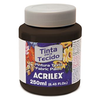 Tinta Acrilex Fosca para Tecido 04125/520 | 250ml - Preto - 1