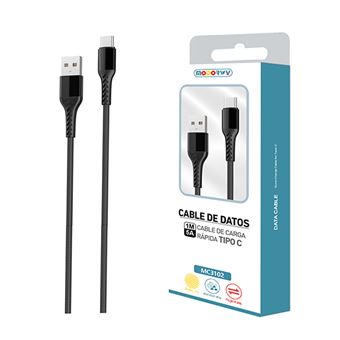 Cabo de Dados Type-C MODORWY MC3102 | 1 m - Preto - 1
