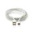 Nedis CCTB60500AL10 cabo USB 1 m 2.0 USB A Micro-USB B Alumínio_0