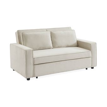 Sofá-cama sweeek | bombazina | 3 lugares | Creme - 1