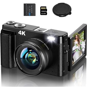 Câmara DSLR DUDAO DC101L | 4k UHD | 48MP | automático 16x zoom | 3" | 128G | Preto - 1