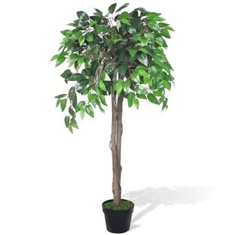 Planta Artificial vidaXL ficus com vaso 110 cm - 1