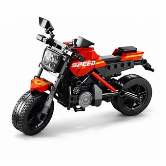 Moto - Blocos de Construção Pingao Blocks 30027 | Preto + Vermelho - 1