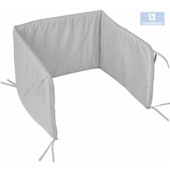 Protetor para Cama de Grades Cambrass | (60) 60X40 Cm Smooth e Cinza - 1