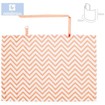 Capa de Amamentação Cambrass Zigzag Coral 92X65 Cm - 1