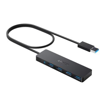 Adaptador ANKER A7516612 4 em 1 | USB a 4USB3.0 HUB 35g | 60cm - 1