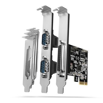 Placa/adaptador de Interface Axagon PCEA-PSN PCIe-Adapter mit 1x Parallel-+ 2x Seriell-Ports - ASIX AX99100 - 1