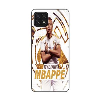 Capa Maniacase para Samsung Galaxy A22 5g Kylian Mbappe Celebração do papel de parede do Real Madrid - 1