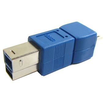 Adaptador BeMatik USB 3.0 para USB 2.0 Micro USB-B-Macho para B-Macho - 1