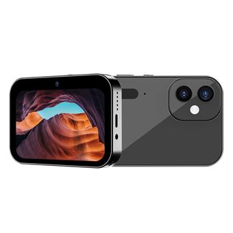 Máquina Fotográfica Compacta SZSMART D6 OLED Digital 16X ZOOM OTG HD 3" com três lentes + 32G - Preto - 1