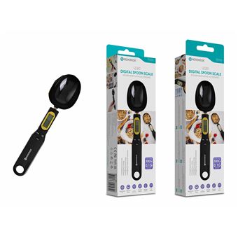 Balança de Colher Digital Novoteck JC-007 | Capacidade 500g | Precisão 0.1g | Display LCD | 4 Unidades de Medida | Colher Removível - 1