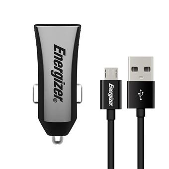 Carregador de Isqueiro Energizer | 3.4A | 2 x USB e 1 x Cabo USB-Micro USB - 1