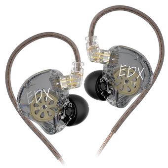 Auriculares Curvos SZSMART KZ-EDX Lite HIFI | cinzento | In ear | sensibilidade 108±3db - 1