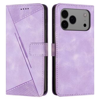 Capa FOXDOCK para iPhone 17 Pro Max | Pele | Flip | 3 Compartimentos para Cartões | Roxo - 1