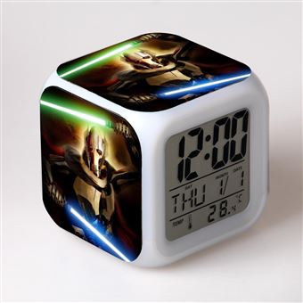 Despertador Infantil HSMY | LED | Multifuncional Colorido | Star Wars 5 - 1