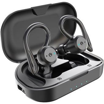 Auriculares CHRONUS | Bluetooth | sem fio | à prova d'água IPX7 | microfone embutido | Preto - 1
