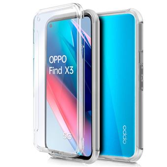 Capa COOL 3D de Silicone para Oppo Find X3 Lite | Frente e Verso - Transparente - 1
