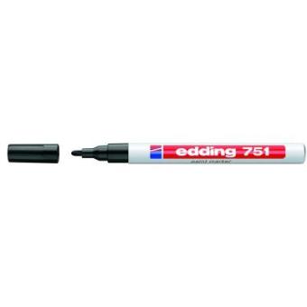 Edding 751 Paint Marker Black (10) - 1