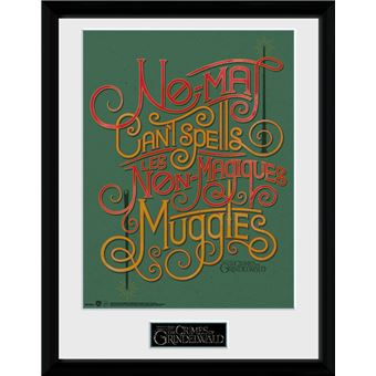 Poster emoldurado GB Posters Monstros Fantásticos: Os Crimes de Grindelwald No-Maj 30x40cm - 1