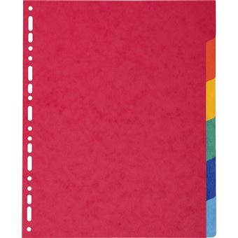 Exacompta 2406E separador Multi cor Cartão 6 peça(s) - 1