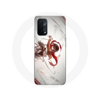 Capa Maniacase para Oppo A74 5G Mikasa Ackerman Ataque dos Titãs Manga - 1
