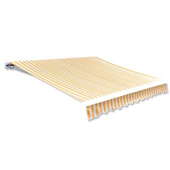 Lona para toldo laranja e branco vidaXL 350x250 cm - 1