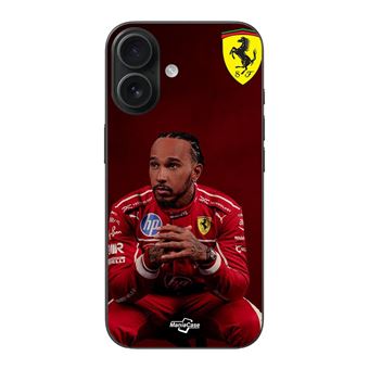 Capa Maniacase para Iphone 16 | Hamilton Scuderia Ferrari papel de parede oficial - 1