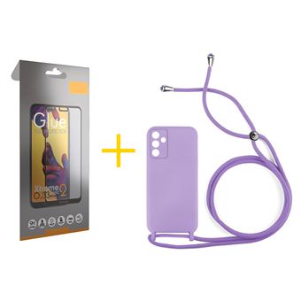 Pack 1 x Película de Vidro Temperado Full + Capa skyhe para Samsung Galaxy A05s 5G | Gel Rope | Lilás - 1