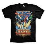 T-Shirt Hybris DC Comics Justice League - Team Up! Preto Tamanho XXL