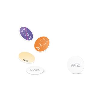 Regulador Inteligente de Luz WiZ Etiqueta NFC WiZ, 4 unidades | Branco - 1