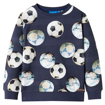 Sweatshirt para criança | vidaXL | azul-marinho 116 | 5 a 6 anos - 1
