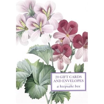 Tin Box of 20 Gift Cards and Envelopes: Redoute Geranium - Cards - 2012 - 1