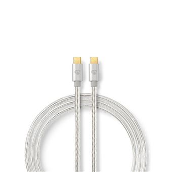 Nedis CCTB64700AL20 cabo USB 2 m 3.1 (3.1 Gen 1) USB C Alumínio