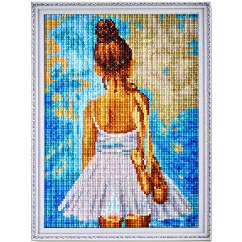 Quadro de Pintar ProTsvetnoy por Diamantes Pequena Bailarina | Tela 30 x 40 cm - 1