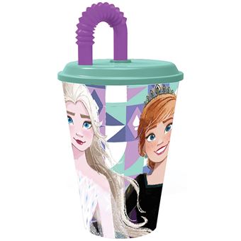 Copo Disney Frozen Ice Music com Tampa 3D e Palhinha | 360Ml - 1