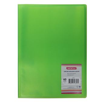 Capa de Catálogo Simply A4 Capa Dura 60 Bolsas Verde Alface 51 5160K - 1