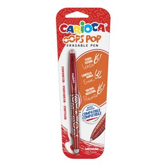 Caneta de Gel Carioca 41044/03 | Vermelho, Prateado - 1