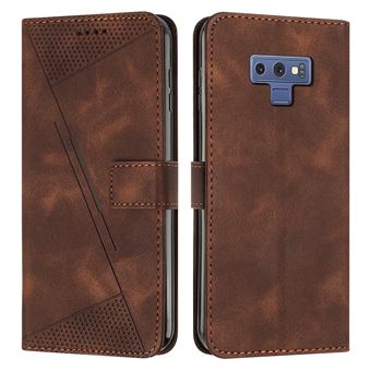 Capa FOXDOCK para Samsung Galaxy Note 9 | Pele | Flip | 3 Compartimentos para Cartões | Castanho - 1
