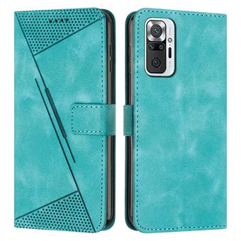 Capa FOXDOCK para Xiaomi Redmi Note 10 Pro Max | Pele | Flip | 3 Compartimentos para Cartões | Verde - 1