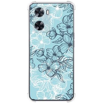 Capa Tumundosmartphone de silicone anti-choque para Oppo A57s design Flores 03 Desenhos - 1