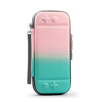 Bolsa HSMY Protetora para Nintendo Switch - Rosa e Verde - 1