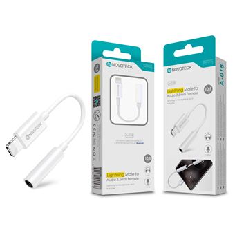 Cabo de Lightning para Jack 3.5 mm NOVOTECK A-018 | Versão Bluetooth - 1