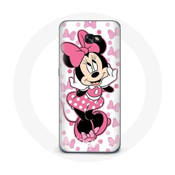 Capa Maniacase para Samsung Galaxy A3 2017 Minnie Mouse desenho Animado Bonitinho Rosa - 1